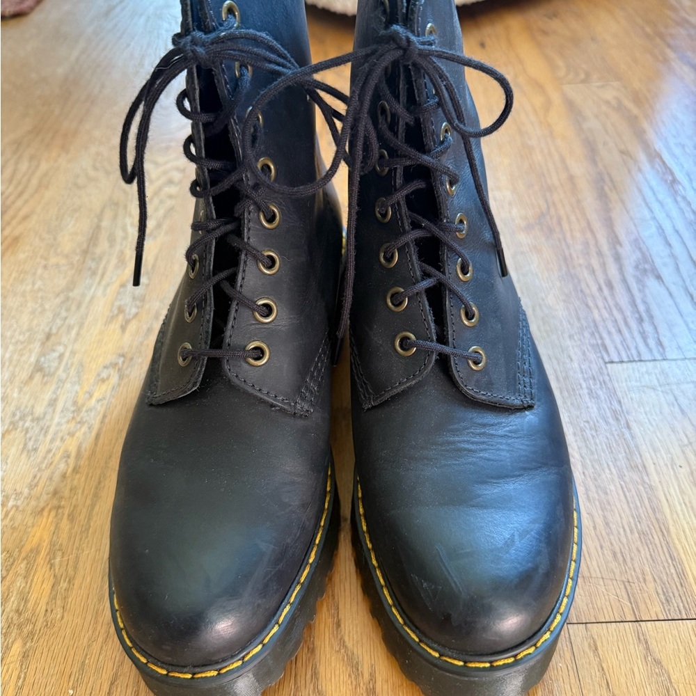 Dr. Martens Black Lace-Up Combat Boots - Picture 4 of 7